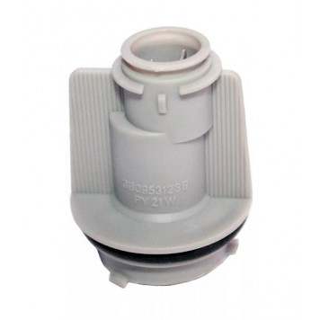 Патрон лампы BA15s/BAU15s P21W/PY21W фарный тип 3 прямой круглый разъем пластик