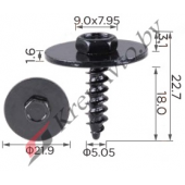 Саморез с шайбой 5х18мм BMW 07149126886, 07147147555, 07149213164
