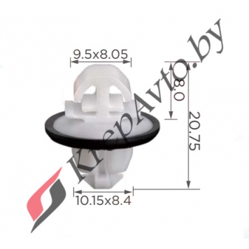 Клипса крепления молдинга двери Mercedes Sprinter 907 / 910 A9109910000