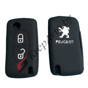 Чехол на ключ Peugeot (2 кнопки)