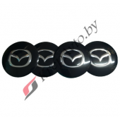 Наклейки на колпачок литого диска Mazda 64мм (4шт)