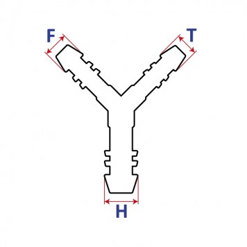 Соединитель шланга 4,6х4,6х4,6мм-1