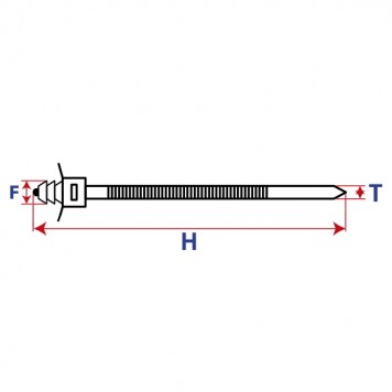 Стяжка пластиковая с фиксатором-1