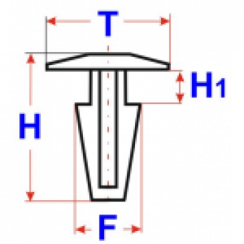 Клипса уплотнителя двери Volvo 30648194-1