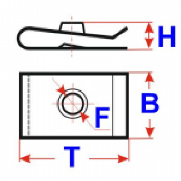 Пластина под саморез Nissan 768820M000-1