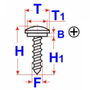 Саморез с кромкой 5.1х16.3мм BMW 51118122522-1