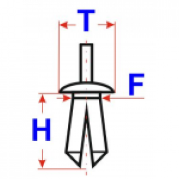 Пистон распорный Chrysler WX68DX9AA-1