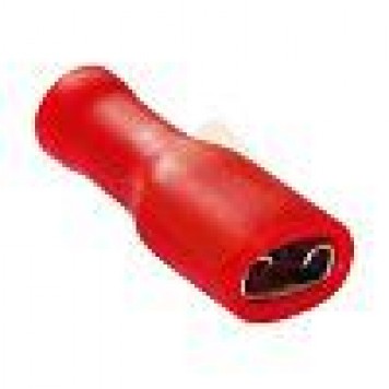 Клемма "мама" полностью изолированная - 2.8мм 0.5-1.5кв.мм (красная)