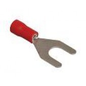 Клемма вилочная изолированная 3.2мм 0.5-1.5кв.мм (красная)