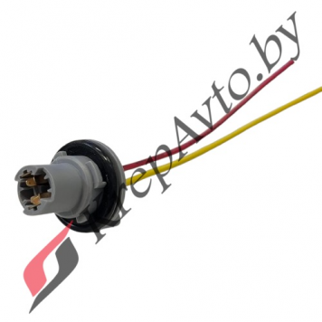 Патрон под лампу W5W (Т10 тип 6) с проводами, пластик герметичный