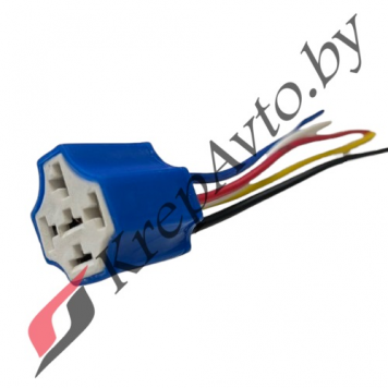 Колодка реле гнездовая в сборе с 5 проводами керамич.