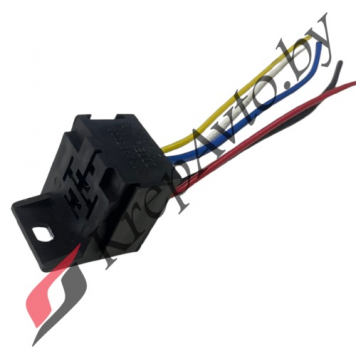 Колодка под реле 5ти-конт. с кронштейном, пластик