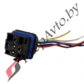 Колодка под водонепроницаемое реле 5 контактов с проводами, пластик