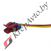 Колодка соединительная овальная 2х-конт.герметичная, мама, с проводами