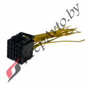 Колодка соединительная а/магнитолы (динамики+питание) (с проводами)