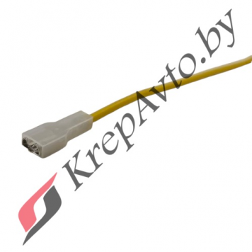 Клемма 6.3 mm (мама) с проводами изолированная, луженая