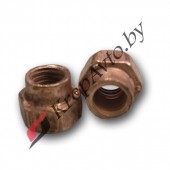 Гайка омедненная с юбкой М8х1.25