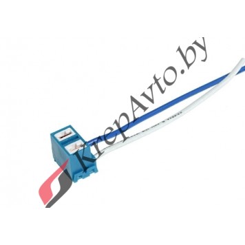 Патрон под лампу H7 с проводами, Г-обр., керамика