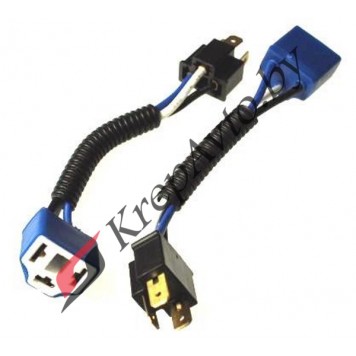 Патрон под лампу H4 с ответной частью, прямой, керамика