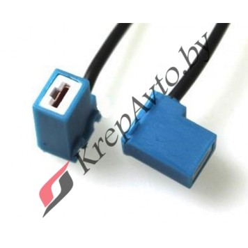 Патрон под лампу H1/H3 с проводом, Г-обр., керамика