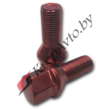 Болт колесный M12х1,25х28 Красный Citroen\Peugeot 5405.66; FIat 9682405480; GM 3637362