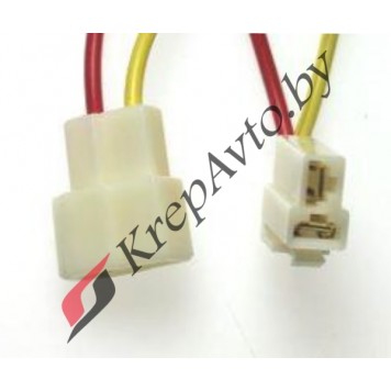 Колодка соединительная 2-х конт. 6,3 мм. (м+п) с проводами