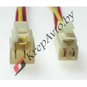 Колодка соединительная 3-х конт. 6,3 мм. (м+п) с проводами