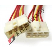 Колодка соединительная 8-ми конт. 6,3 мм. (м+п) с проводами
