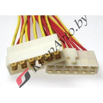 Колодка соединительная 8-ми конт. 6,3 мм. (м+п) с проводами