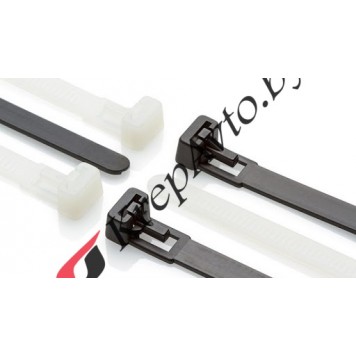 Стяжка пластиковая многоразовая  350мм (Черная)