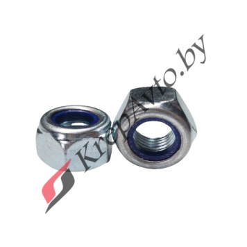 Гайка высокопрочная самоконтрящаяся с нейлоновой вставкой, цинк М14х1,5 кл. пр. 10,0