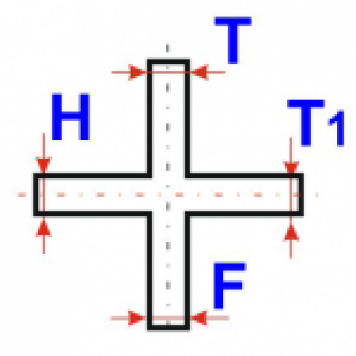 Соединитель шланга 12х12х12х12мм-1