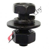 Винт с шестигранной головкой с шайбой, с гровером + гайка шестигранная М6