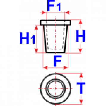 Renault (RVI) 7701397195, 7703074022;  Peugeot/Citroen 698771;  BMW 51311802258  Клипса пластиковая-1