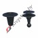 Mazda 992740825;  Toyota/Lexus 6777112010000, 6777112010, 6777101010, 6777122010, 6777116020, 6777130060;  Mitsubishi MR114962 Клипса пластиковая