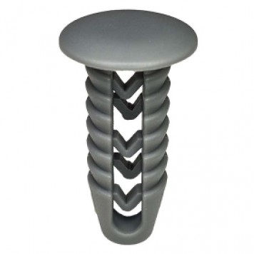 Клипса пластиковая ель 8.6мм серая