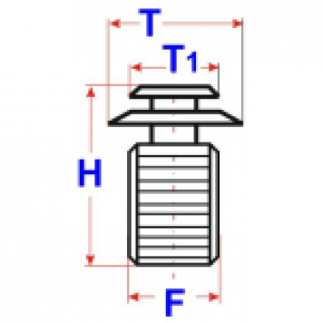 Renault (RVI) 7703077108 Пистон обшивки-1