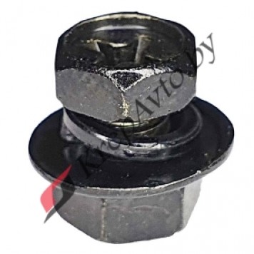 Винт с шестигранной головкой с шайбой, с гровером + гайка шестигранная М5