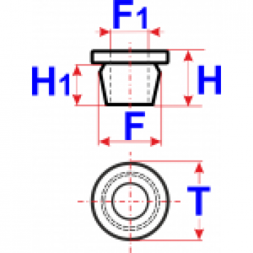 VAG 357853586D,191853586,357853585A Втулка крепления молдинга 701853585-1