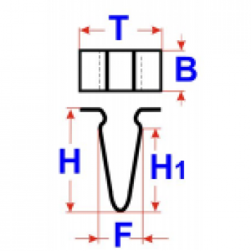 Пружинный зажим VAG 6H0881635,311881247-1