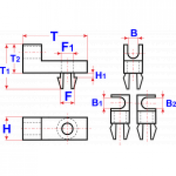 Деражтель тяги замка Ford 6650836-1