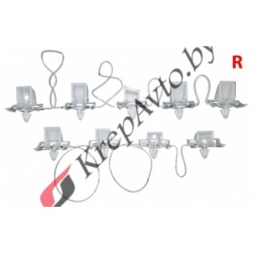 Ремкомплект для установки облицовки правого порога  VAG 3AA898814A